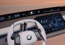 BMW показал новое поколение системы iDrive с проекционным дисплеем по всей ширине лобового стекла