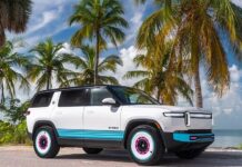 Rivian представил спецверсию кроссовера R1S, выполненную в духе 80-х