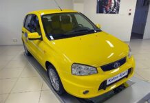 Lada Kalina Владимира Путина стала талисманом сибирских дорожников