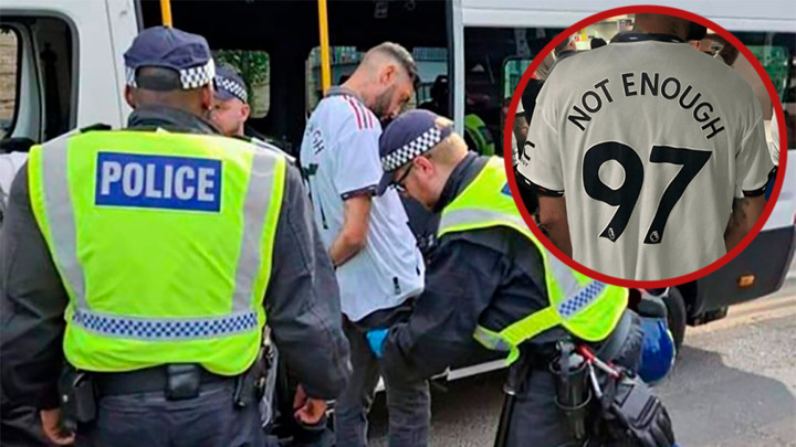 На "Уэмбли" арестовали футбольного фаната-провокатора