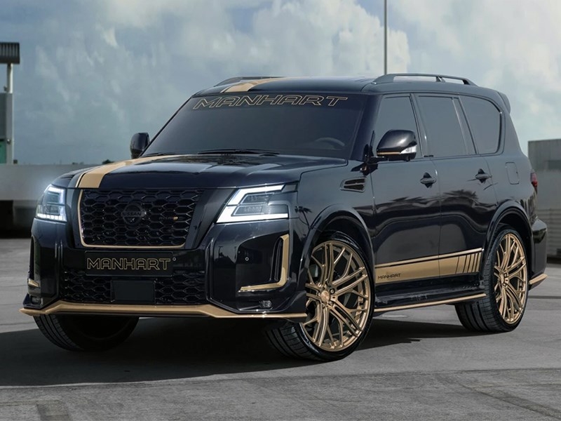 В ателье Manhart разработали золотой Nissan Patrol